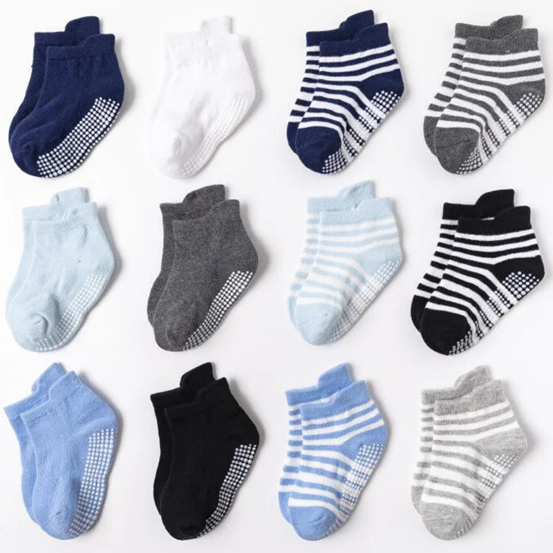 Adorable 3-Pair Baby Socks Set for Newborns - Soft, Stylish, and Perfect for Spring/Summer (0-6 Months)