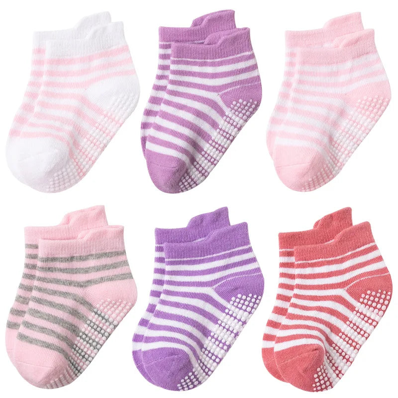 Adorable 3-Pair Baby Socks Set for Newborns - Soft, Stylish, and Perfect for Spring/Summer (0-6 Months)