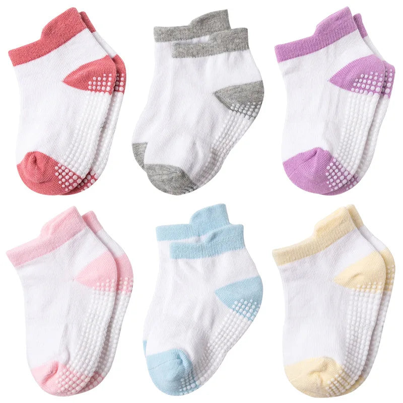Adorable 3-Pair Baby Socks Set for Newborns - Soft, Stylish, and Perfect for Spring/Summer (0-6 Months)
