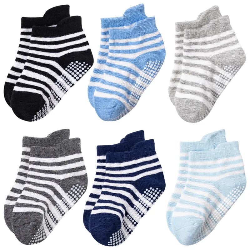 Adorable 3-Pair Baby Socks Set for Newborns - Soft, Stylish, and Perfect for Spring/Summer (0-6 Months)