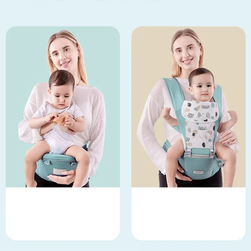 Ergonomic Baby Carrier Backpack with Hip Seat - Multi-Function Infant Sling for Newborns (0-48 Months)