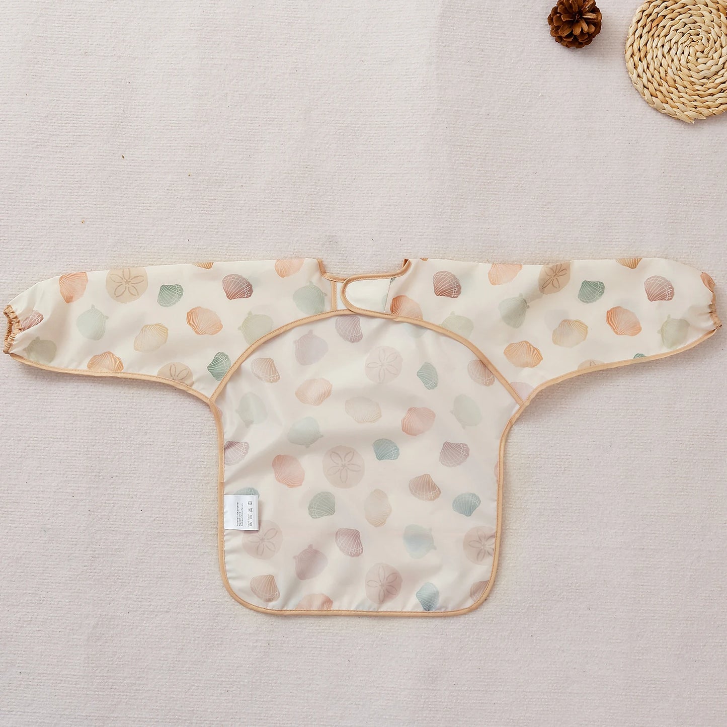 Kangobaby Stylish Long Sleeve Waterproof Feeding Bib - Perfect for Mess-Free Mealtime!