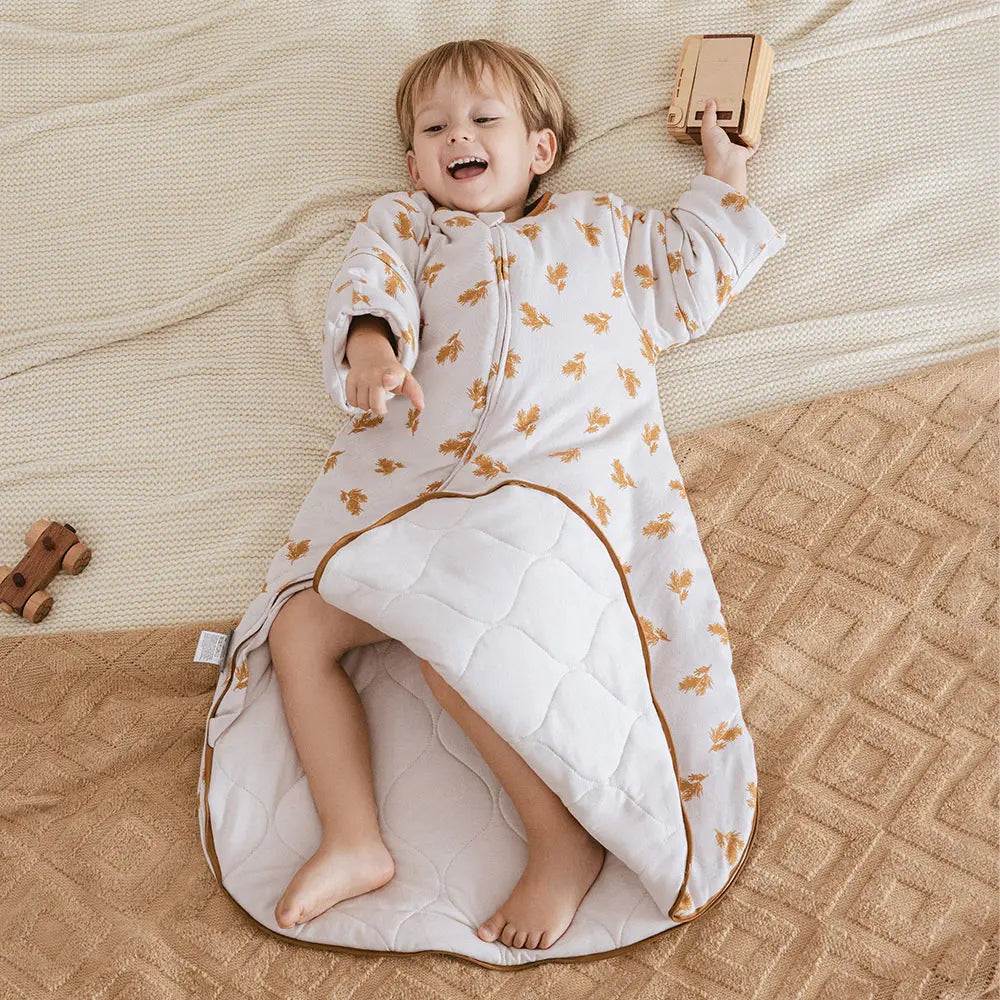Cozy Winter Sleeping Bag for Babies 0-24 Months - Thicker Sleep Sack with Removable Sleeves, Anti-Kick Design, 3.5 Tog Warmth
