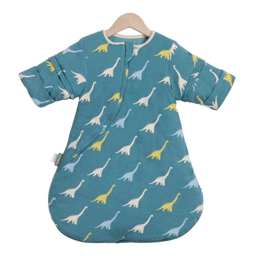 Cozy Winter Sleeping Bag for Babies 0-24 Months - Thicker Sleep Sack with Removable Sleeves, Anti-Kick Design, 3.5 Tog Warmth