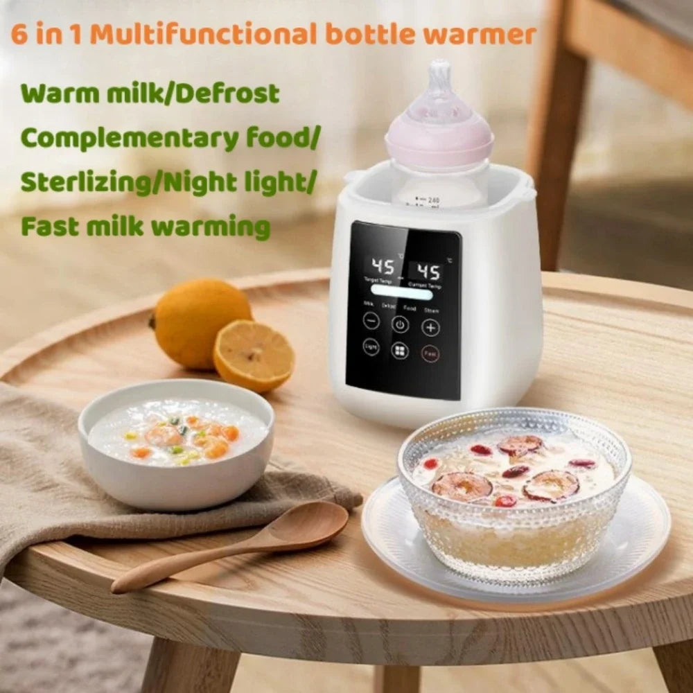 6-in-1 Baby Bottle Warmer & Sterilizer - Accurate Temperature Control for Perfectly Heated Breast Milk