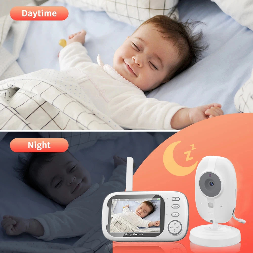 Cdycam 3.5" Wireless Video Baby Monitor with Night Vision, Temperature Alerts & 2-Way Audio - Ultimate Baby Nanny Security Camera