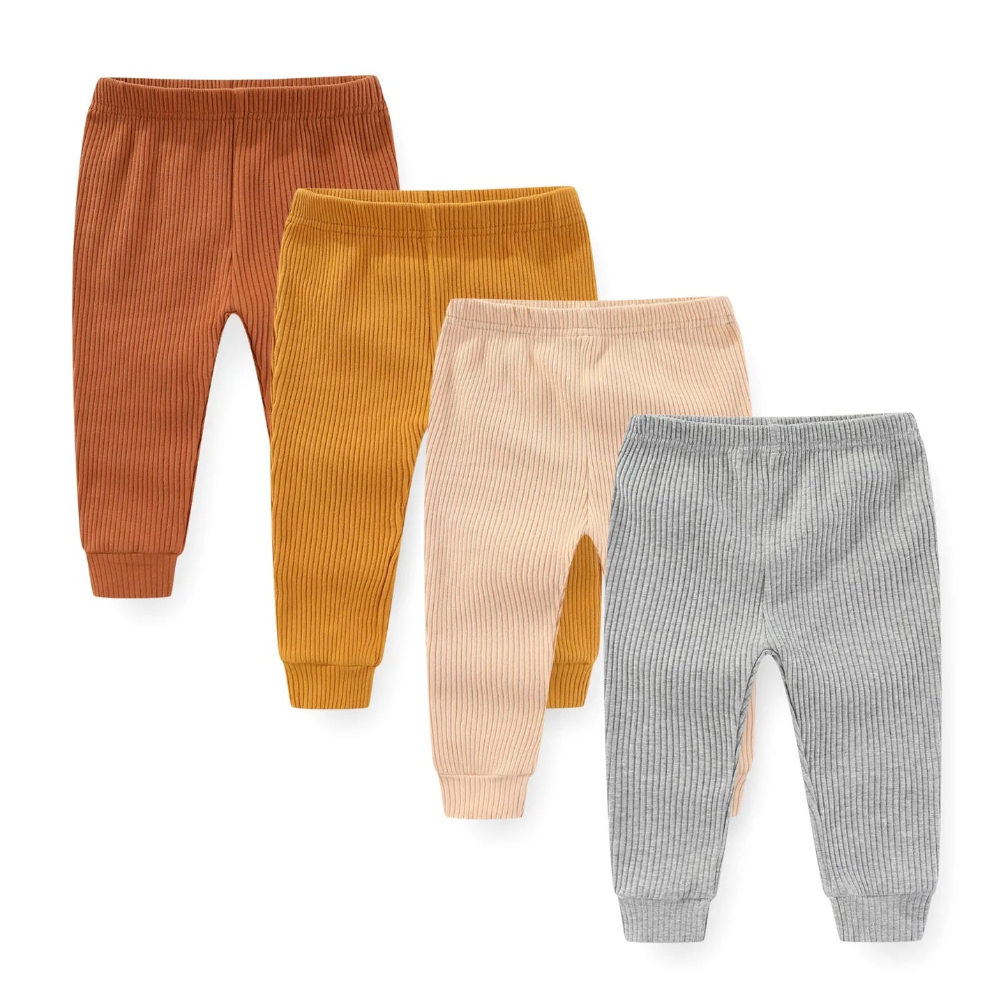 Charming 4/5 Piece Cotton Baby Pants Set - Perfect for Newborns This Autumn & Spring!