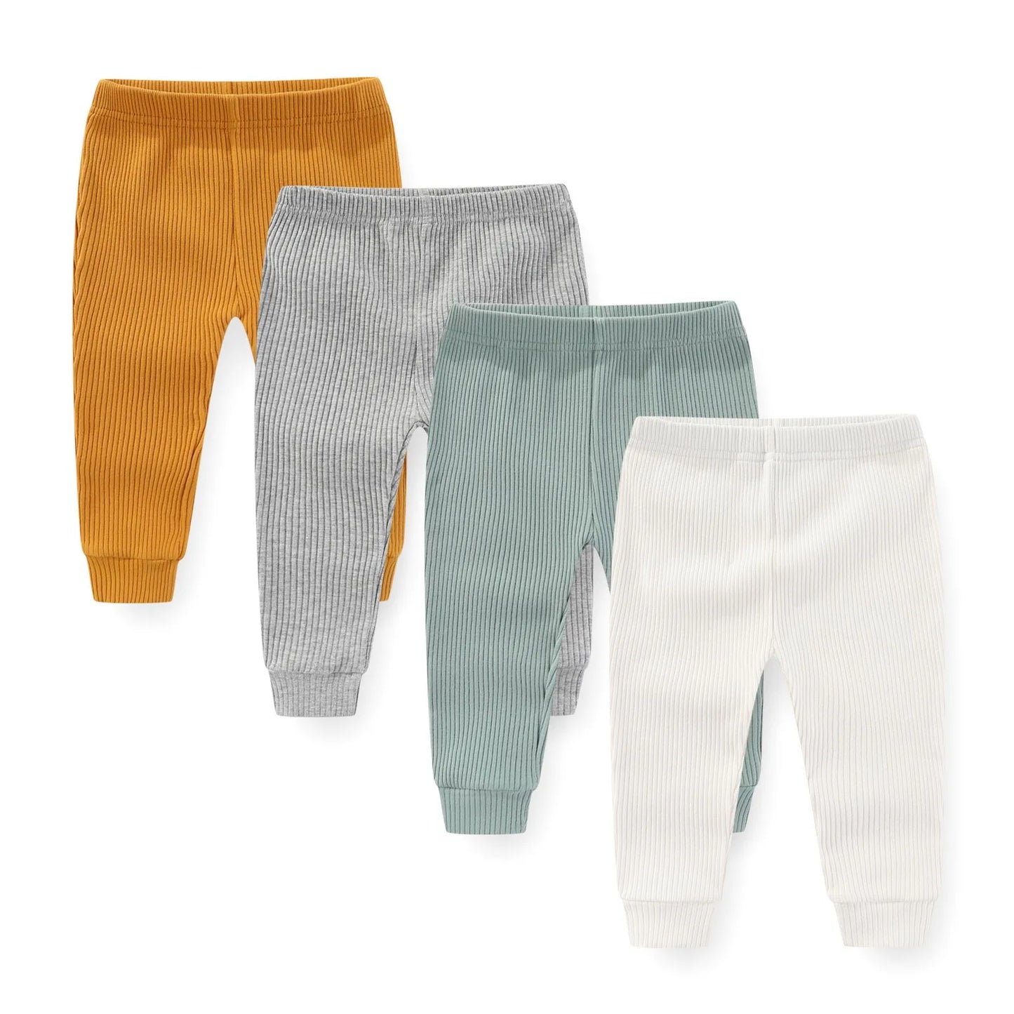 Charming 4/5 Piece Cotton Baby Pants Set - Perfect for Newborns This Autumn & Spring!