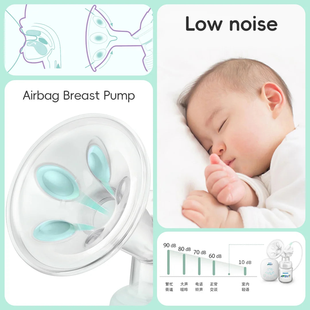 Philips Avent Portable Single Electric Breast Pump - Ultimate Comfort with Smart Massage & Petal Stimulation