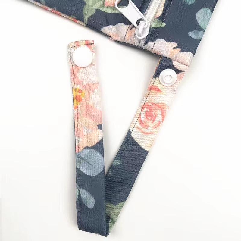  Waterproof Reusable Wet Dry Bag - Perfect for Baby Diapers & Travel Convenience with Dual Zippered Compartments!