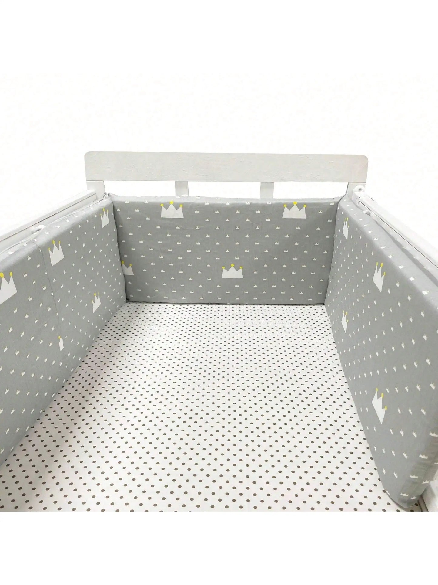 Cozy Cotton Baby Bumper - Stylish Crib Protector for Newborns & Infants - Soft Bed Barriers for Safe Sleep