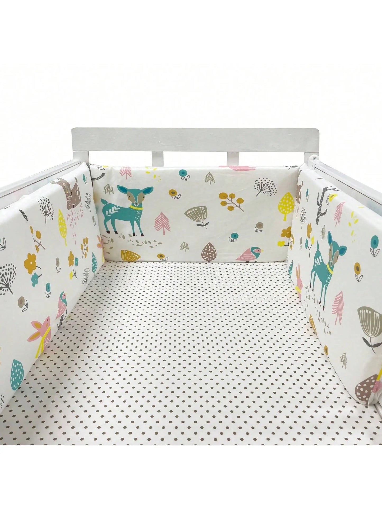 Cozy Cotton Baby Bumper - Stylish Crib Protector for Newborns & Infants - Soft Bed Barriers for Safe Sleep