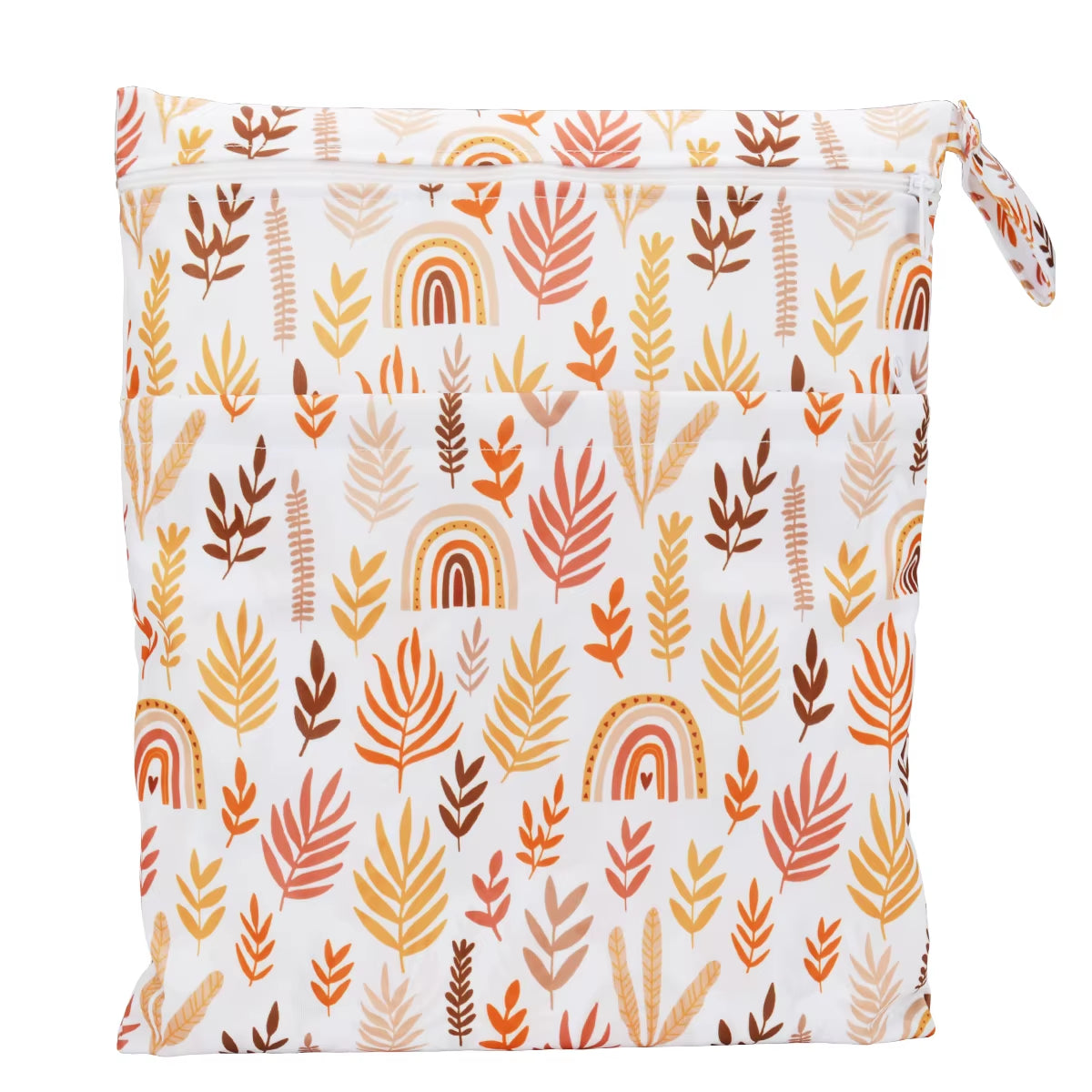  Waterproof Reusable Wet Dry Bag - Perfect for Baby Diapers & Travel Convenience with Dual Zippered Compartments!