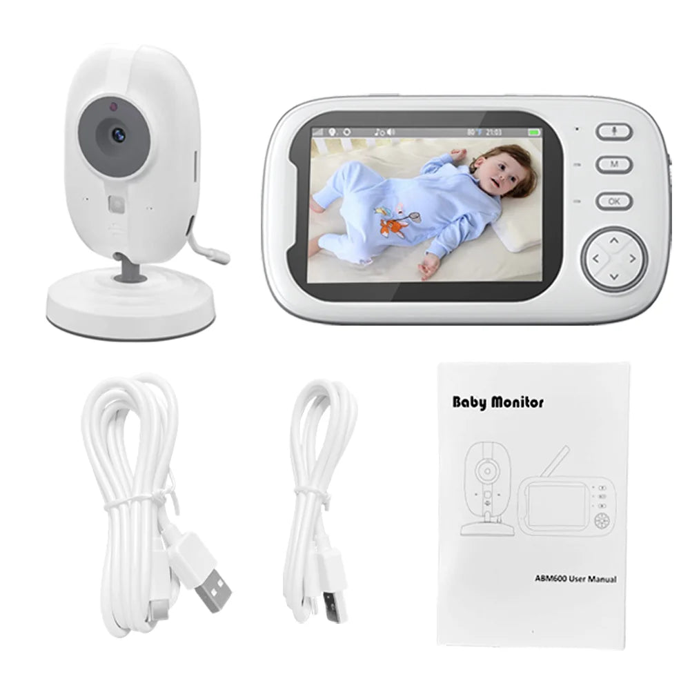 Cdycam 3.5" Wireless Video Baby Monitor with Night Vision, Temperature Alerts & 2-Way Audio - Ultimate Baby Nanny Security Camera