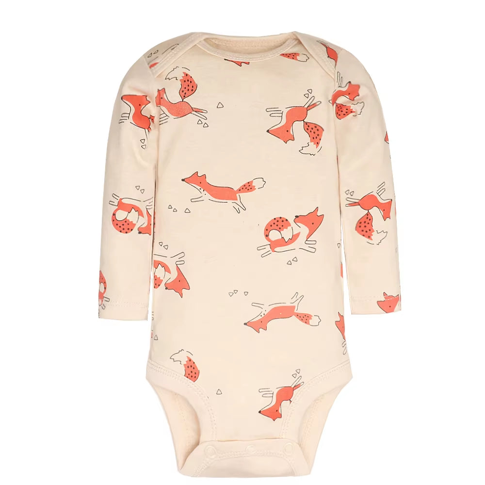 Ultimate 5-Pack Baby Bodysuits - Luxuriously Soft 100% Cotton Unisex Set for Your Newborn