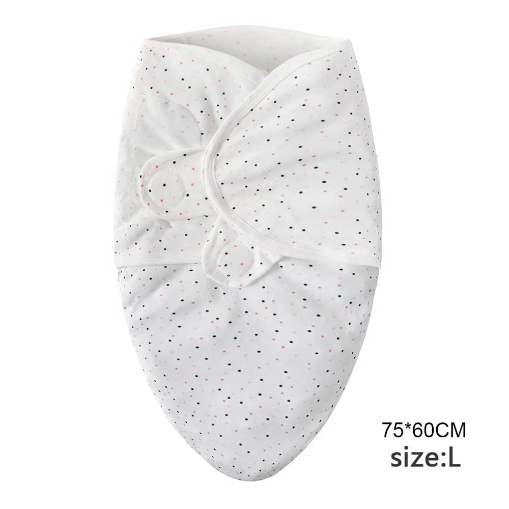 Cozy Cartoon Baby Blanket & Hat Set - Adjustable Cotton Swaddle for Newborns (0-6 Months) - Perfect Year-Round Comfort!