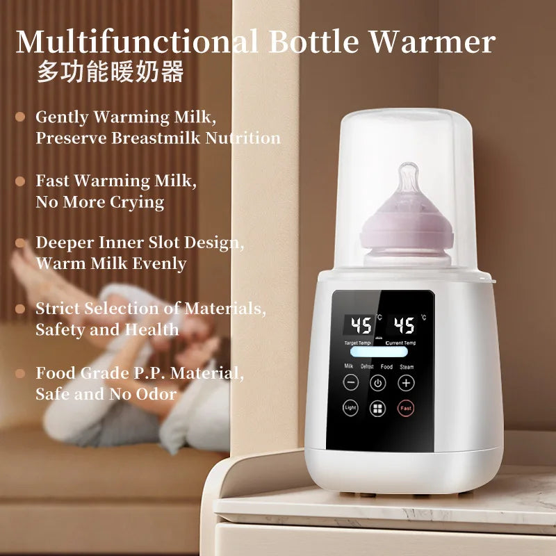 6-in-1 Baby Bottle Warmer & Sterilizer - Accurate Temperature Control for Perfectly Heated Breast Milk