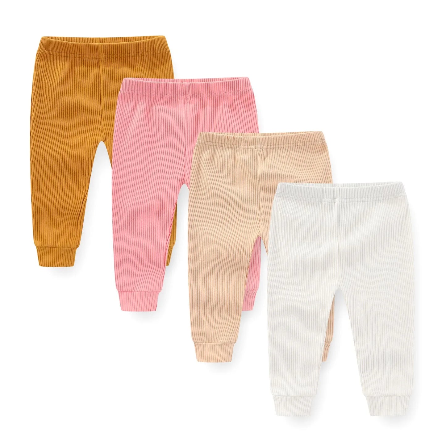 Charming 4/5 Piece Cotton Baby Pants Set - Perfect for Newborns This Autumn & Spring!