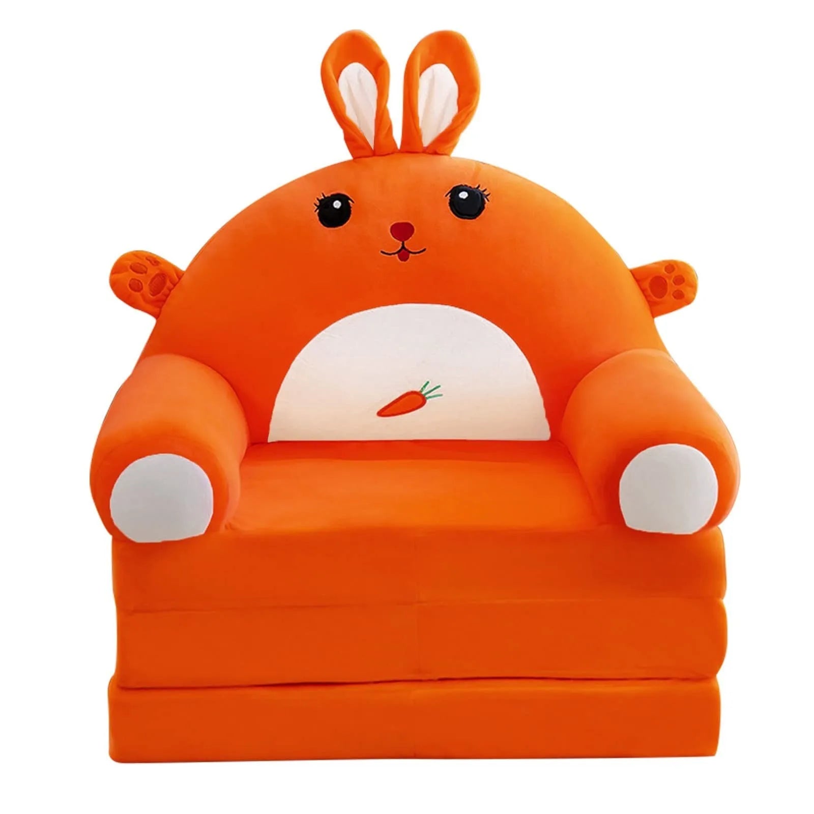 Cozy Cartoon 2-in-1 Plush Kids Sofa Bed - Ideal for Fun and Relaxation!