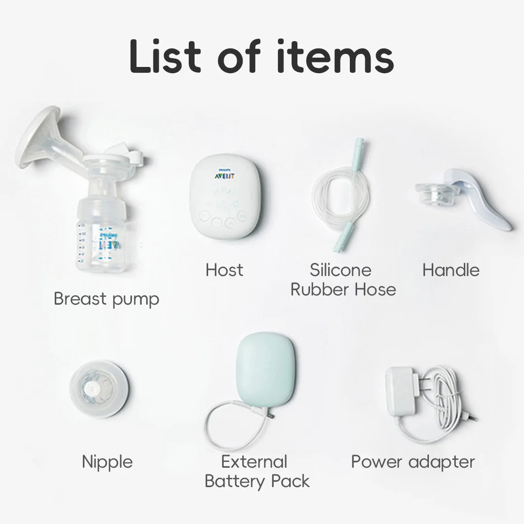 Philips Avent Portable Single Electric Breast Pump - Ultimate Comfort with Smart Massage & Petal Stimulation