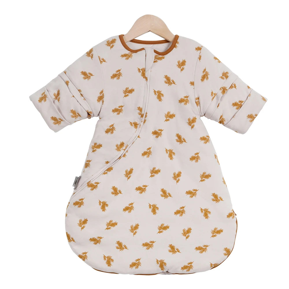 Cozy Winter Sleeping Bag for Babies 0-24 Months - Thicker Sleep Sack with Removable Sleeves, Anti-Kick Design, 3.5 Tog Warmth