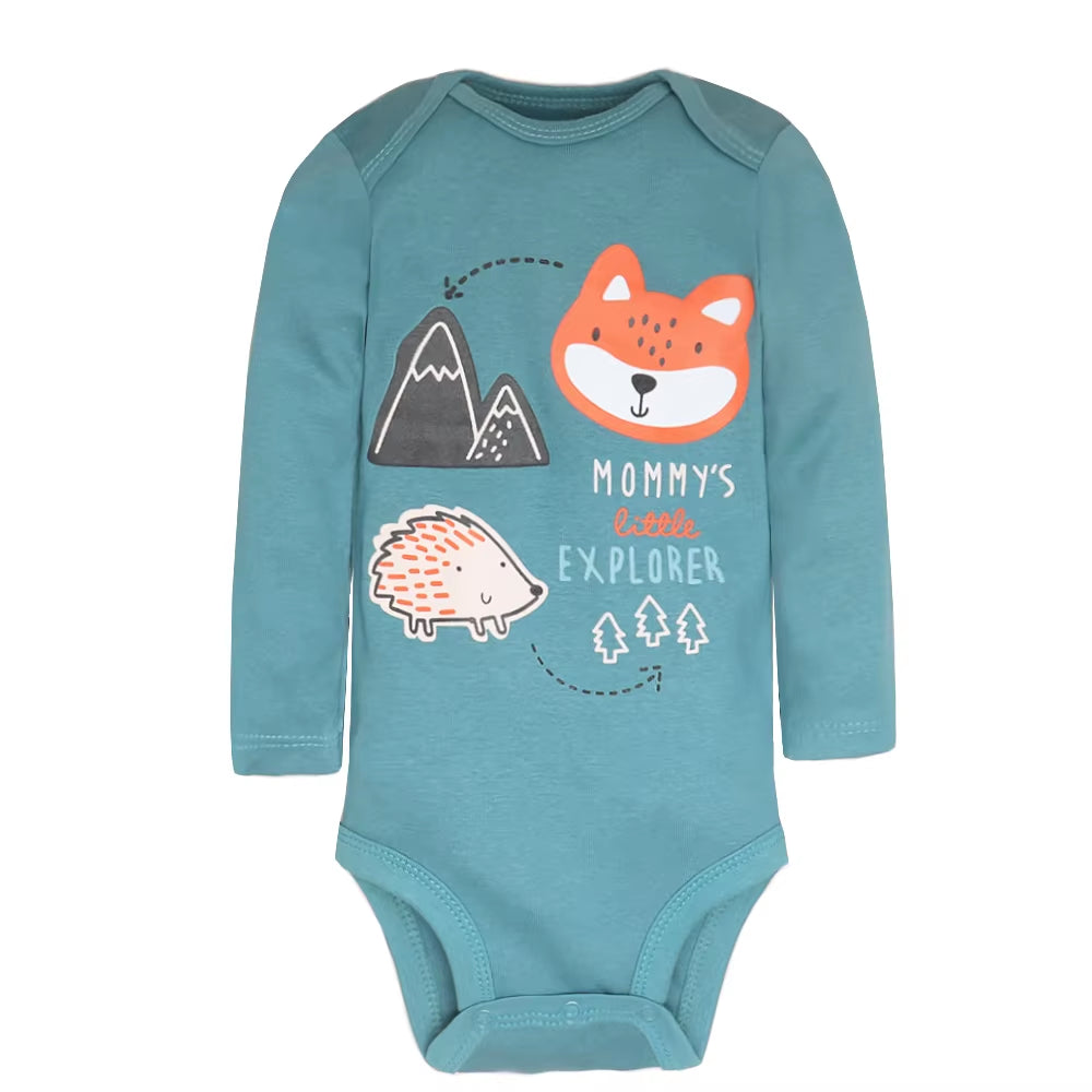 Ultimate 5-Pack Baby Bodysuits - Luxuriously Soft 100% Cotton Unisex Set for Your Newborn