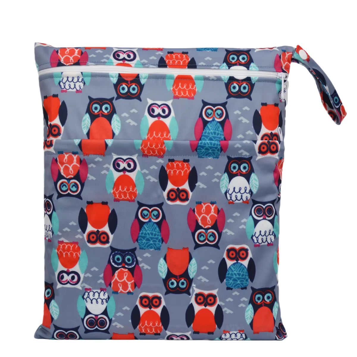  Waterproof Reusable Wet Dry Bag - Perfect for Baby Diapers & Travel Convenience with Dual Zippered Compartments!