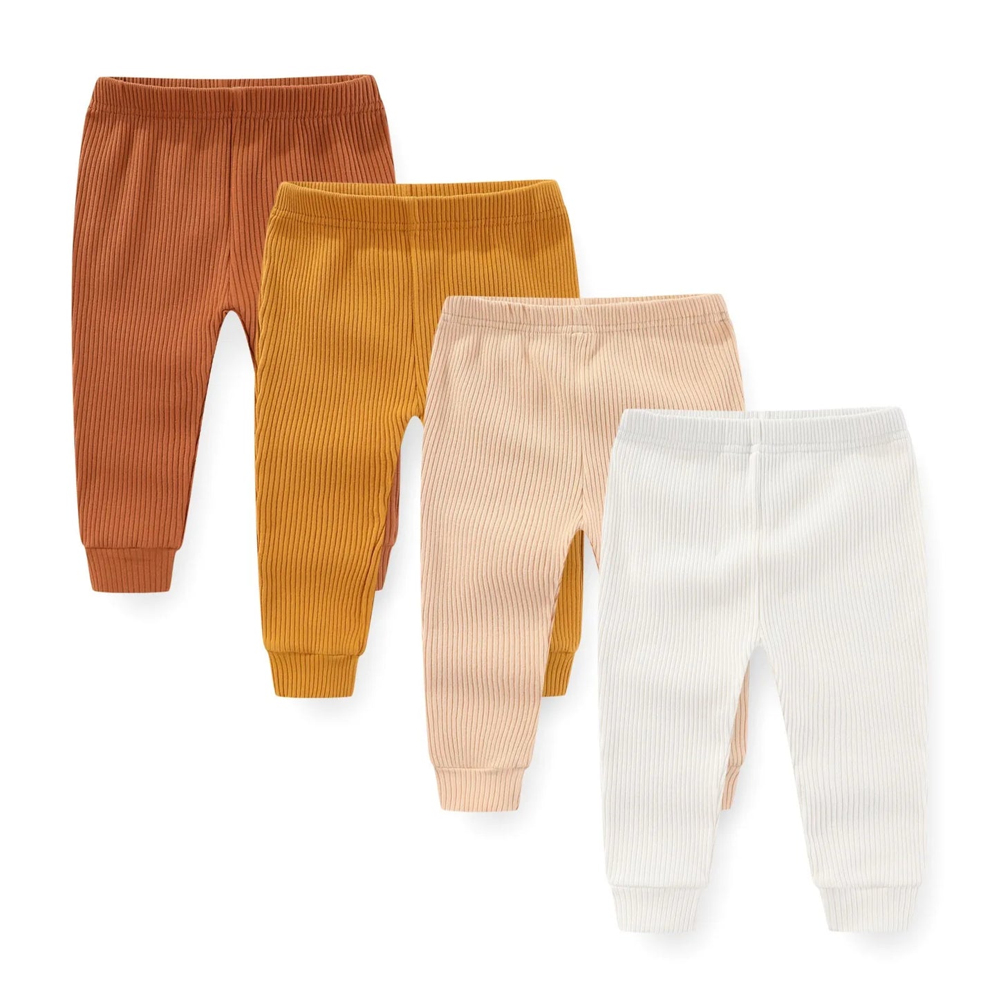 Charming 4/5 Piece Cotton Baby Pants Set - Perfect for Newborns This Autumn & Spring!