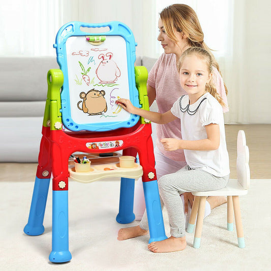 Double-Sided Magnetic Easel for Kids - Creative Painting Art Board